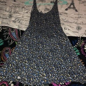 Flower Pattern Scoop Neck Sundress